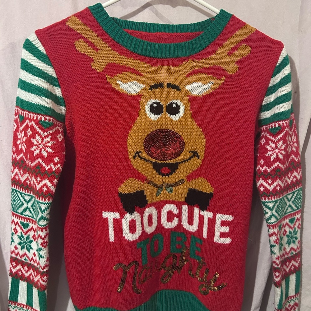 Festive Reindeer Christmas Sweater